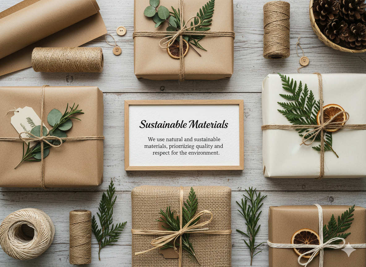 Materiales naturales para envoltura