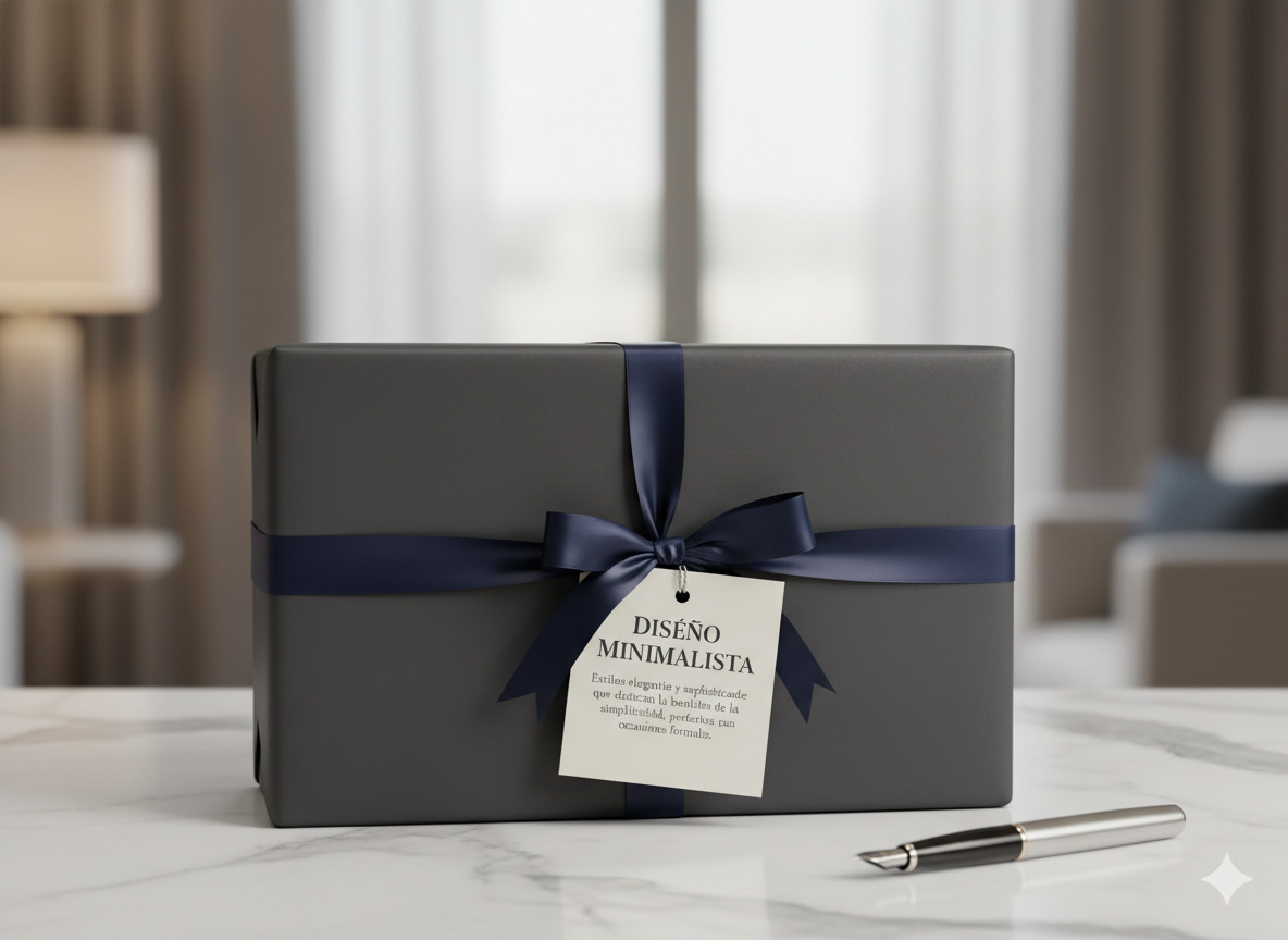 Envoltura minimalista elegante
