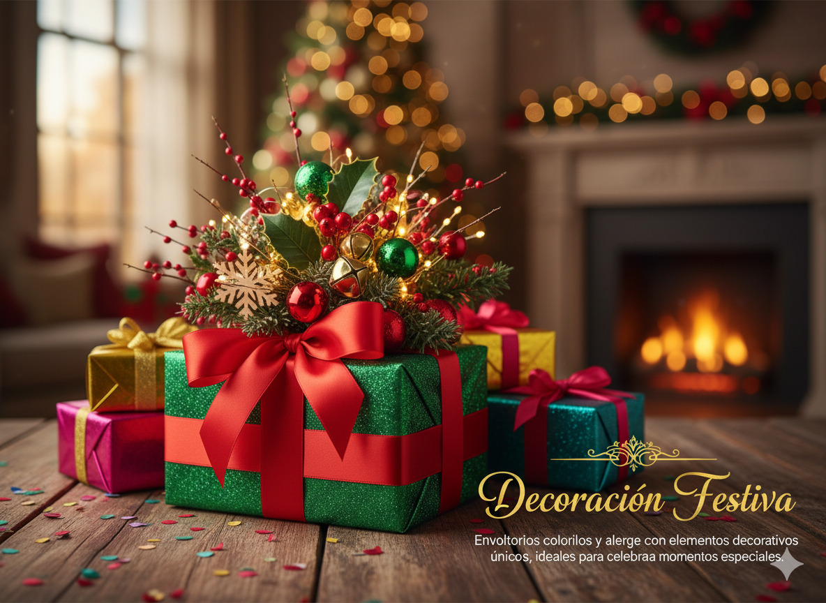 Envoltura decorativa festiva